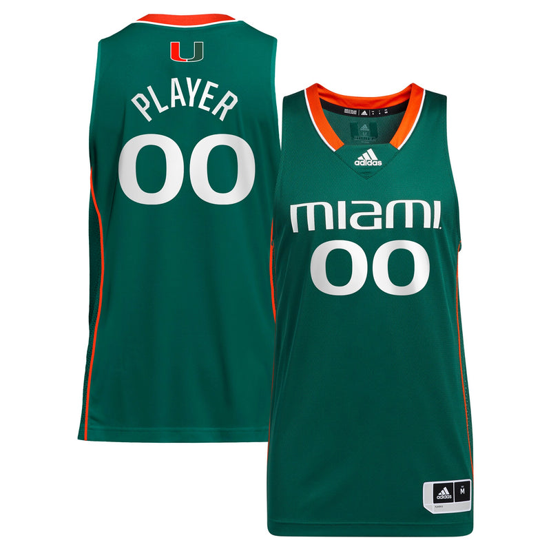 Miami Hurricanes adidas Green jersey – view 1