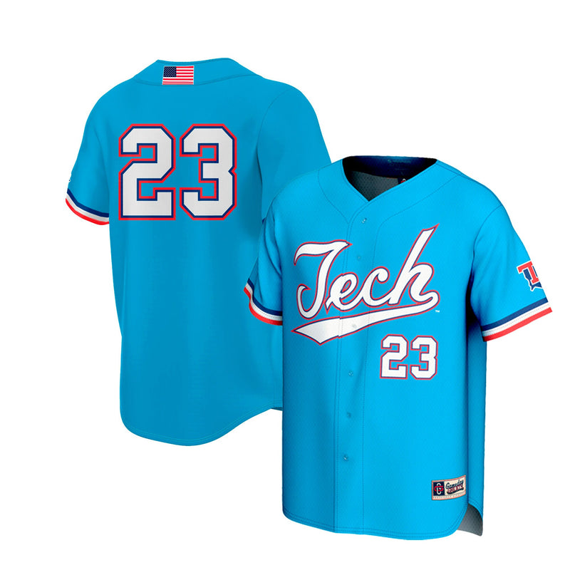 Louisiana Tech Bulldogs Lightweight Royal jersey – view 1