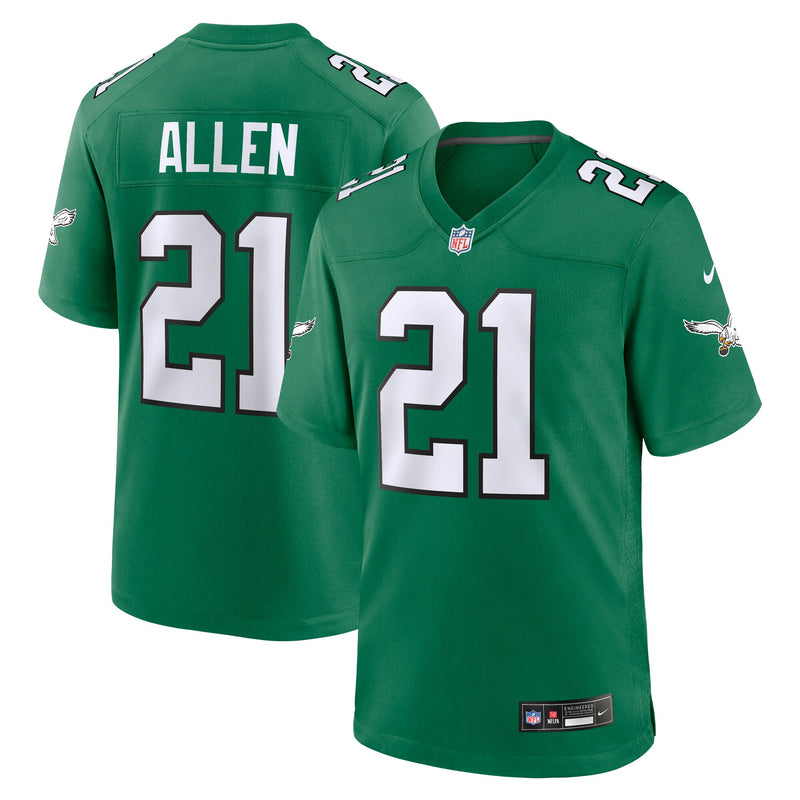 Philadelphia Eagles Eric Allen Kelly Green jersey – view 1