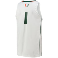 adidas Miami Hurricanes Team Swingman White jersey – view 4
