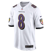 Baltimore Ravens Lamar Jackson White jersey – view 3