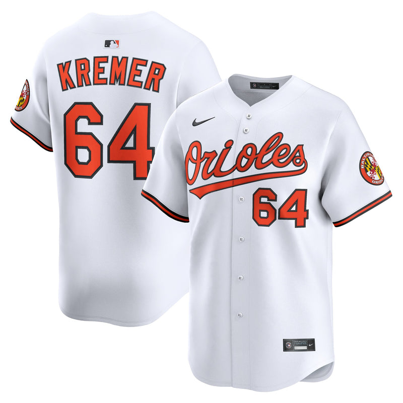 Baltimore Orioles Dean Kremer White jersey – view 1