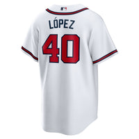 Atlanta Braves Reynaldo Lopez White jersey – view 4