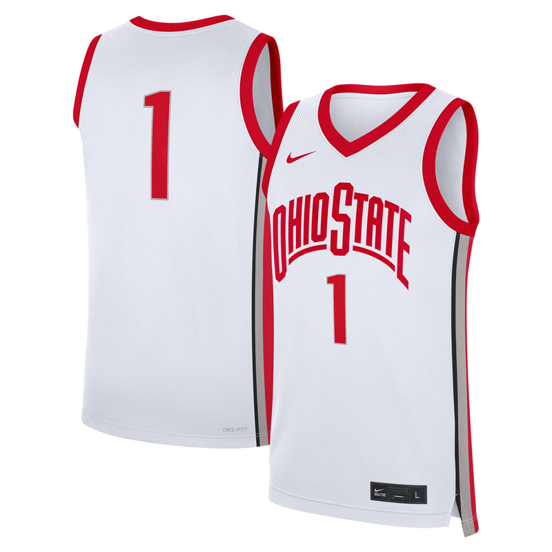 Ohio State Buckeyes White jersey – view 1