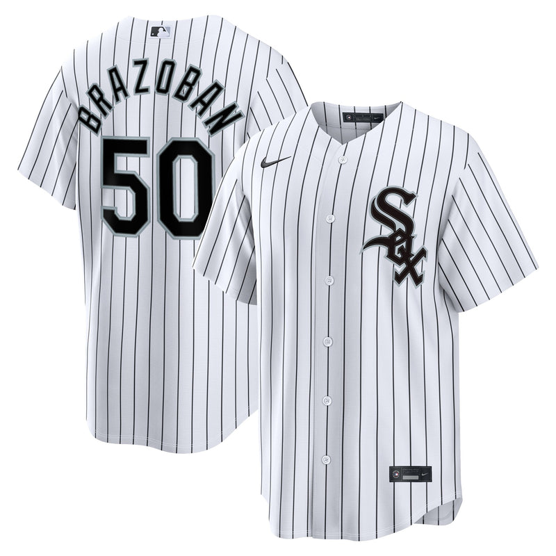 Chicago White Sox Huascar Brazoban White jersey – view 1
