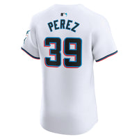 Miami Marlins Eury Perez White jersey – view 4