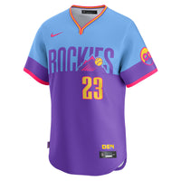 Colorado Rockies Kris Bryant Blue jersey – view 3