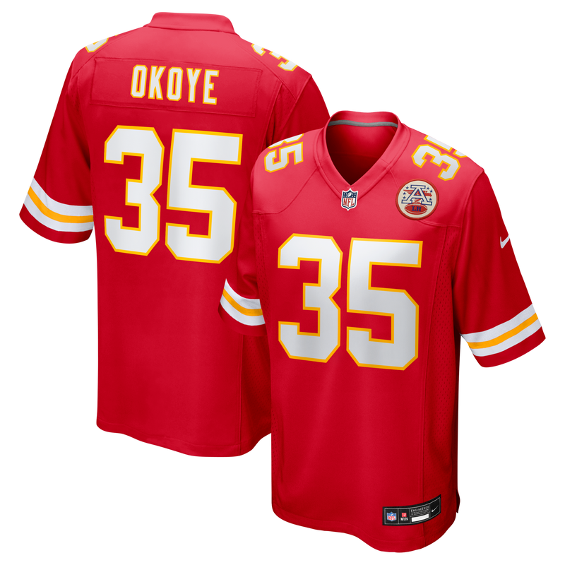 Kansas City Chiefs Christian Okoye Red jersey – view 1