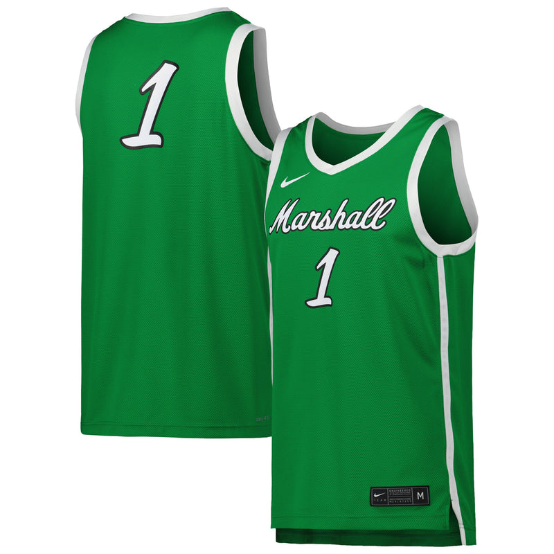 Marshall Thundering Herd Kelly Green jersey – view 1