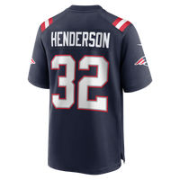 New England Patriots TreVeyon Henderson Navy jersey – view 4