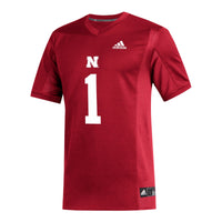 adidas Nebraska Huskers Scarlet jersey – view 3