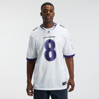 Baltimore Ravens Lamar Jackson White jersey – view 3