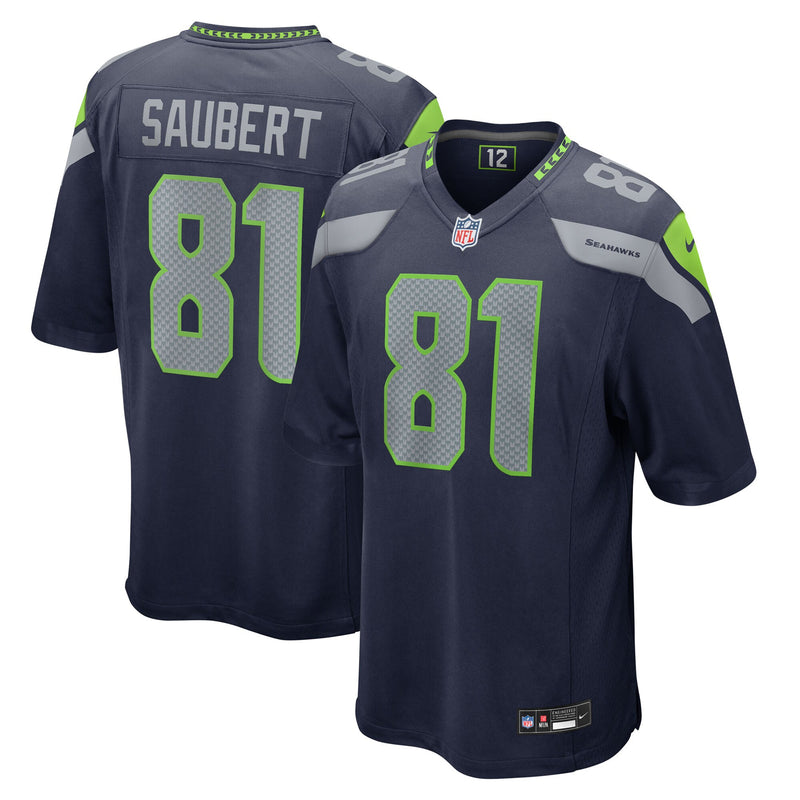 Seattle Seahawks Eric Saubert Navy jersey – view 1