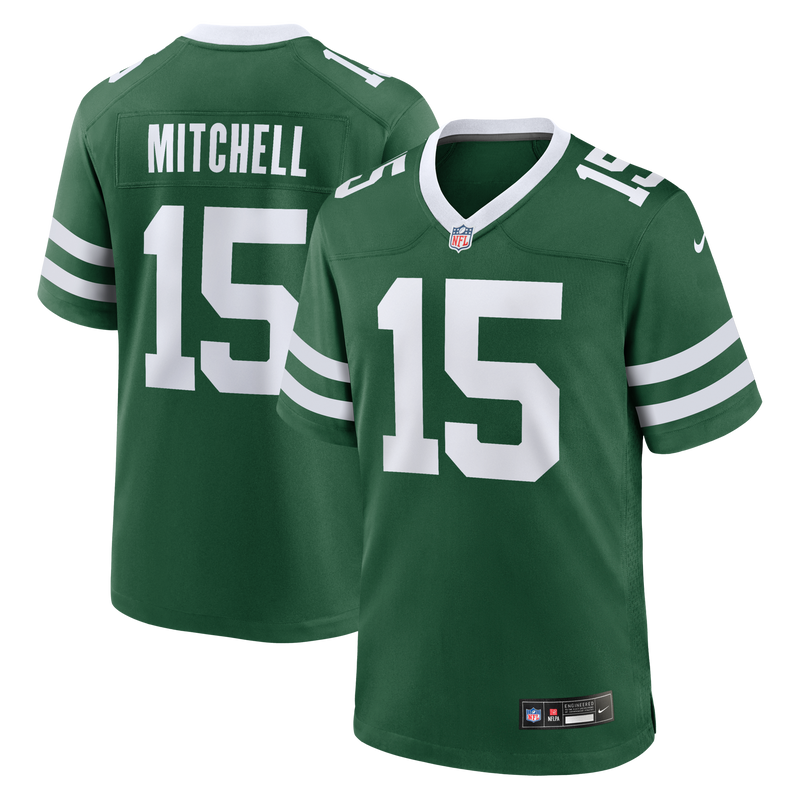 New York Jets Adonai Mitchell Green jersey – view 1