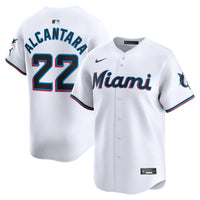 Miami Marlins Sandy Alcantara White jersey – view 2