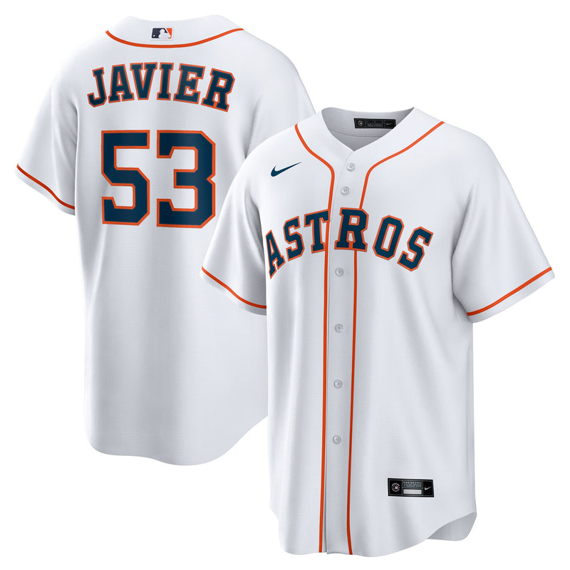 Houston Astros Cristian Javier White jersey – view 1