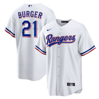 Texas Rangers Jake Burger White jersey – view 2