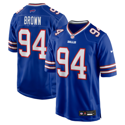 Buffalo Bills Andrew Brown Nike Royal Game Jersey