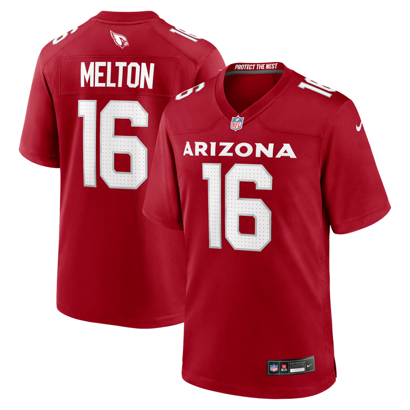 Arizona Cardinals Max Melton Cardinal jersey – view 1
