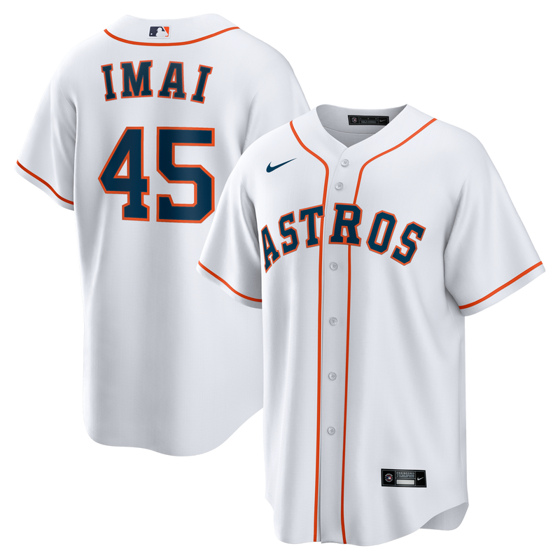 Houston Astros Tatsuya Imai White jersey – view 1