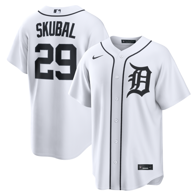 Detroit Tigers Tarik Skubal White jersey – view 1
