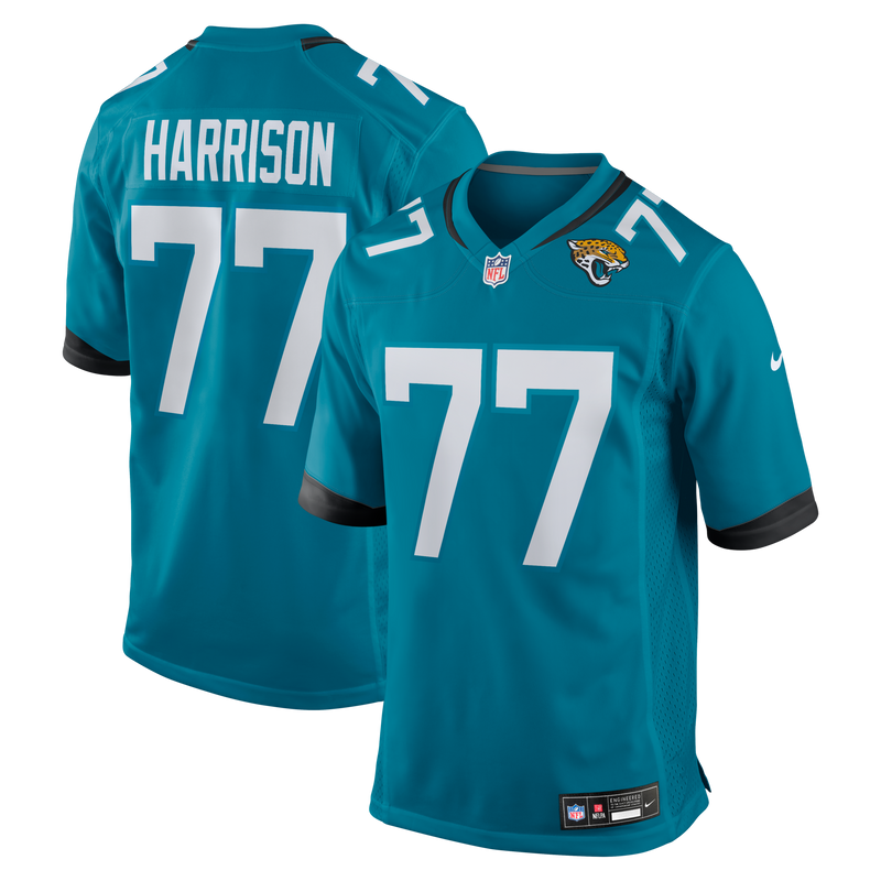 Jacksonville Jaguars Anton Harrison Teal jersey – view 1