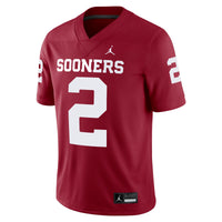 Jordan Brand CeeDee Lamb Crimson Oklahoma Sooners Alumni Player Game Jersey – view 3