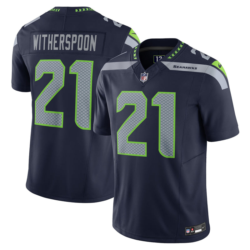 Seattle Seahawks Devon Witherspoon Navy jersey – view 1