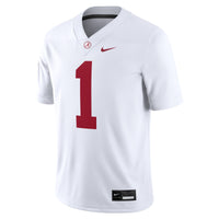 Nike #1 White Alabama Crimson Tide Game Jersey – view 3