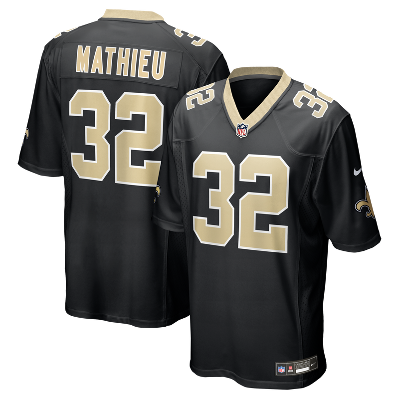 New Orleans Saints Tyrann Mathieu Black jersey – view 1