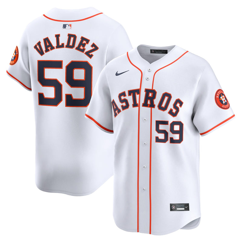 Houston Astros Framber Valdez White jersey – view 1