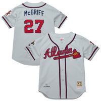 Atlanta Braves Fred McGriff Gray jersey – view 1