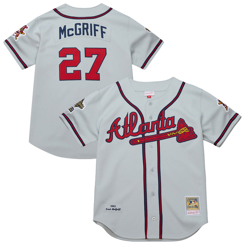 Atlanta Braves Fred McGriff Gray jersey – view 1