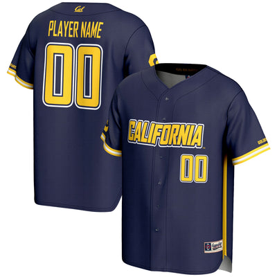 Cal Bears GameDay Greats NIL Pick-A-Player Lightweight Baseball Jersey - Navy