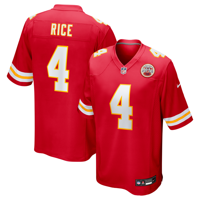 Kansas City Chiefs Rashee Rice Red jersey – view 1