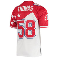 AFC Derrick Thomas Mitchell & Ness White/Red 1995 Pro Bowl Authentic Jersey – view 4
