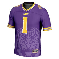 LSU Tigers Icon Print Purple jersey – view 3
