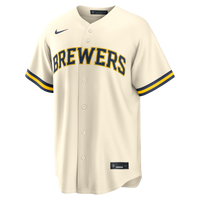 Milwaukee Brewers Dustin May Cream jersey – view 5