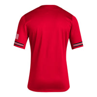 NC State Wolfpack adidas Red jersey – view 4