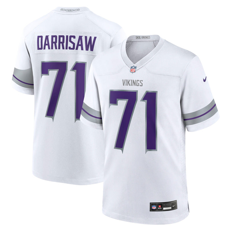 Minnesota Vikings Christian Darrisaw White jersey – view 1