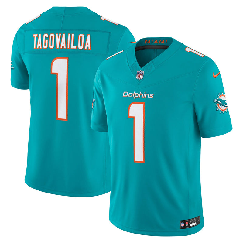 Miami Dolphins Tua Tagovailoa Aqua jersey – view 1