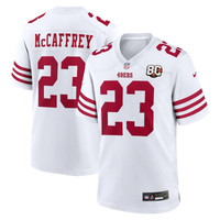San Francisco 49ers Christian McCaffrey White jersey – view 1