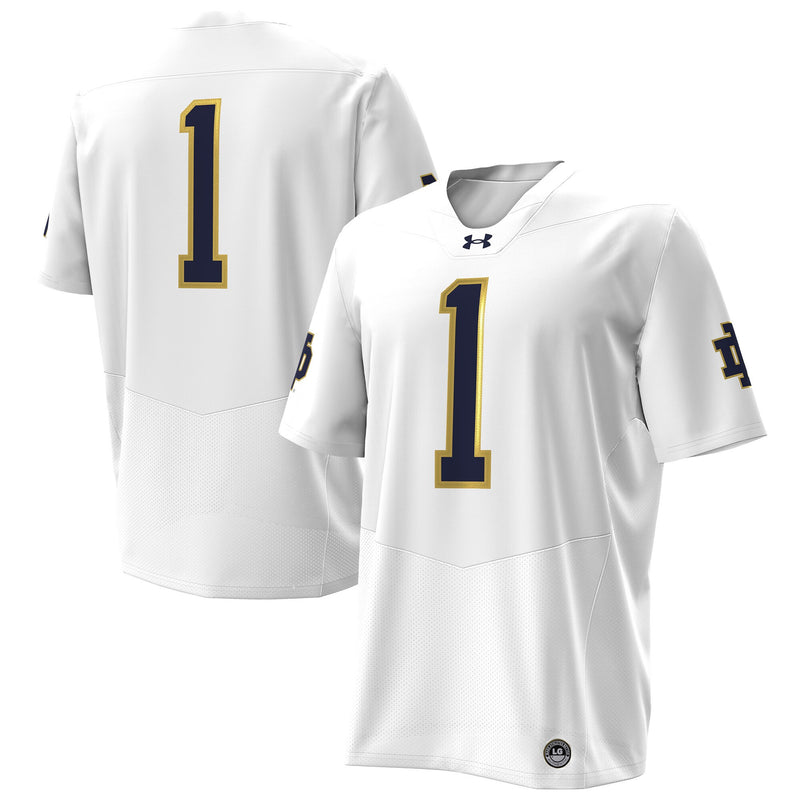 Notre Dame Fighting Irish White jersey – view 1