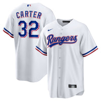 Texas Rangers Evan Carter White jersey – view 1