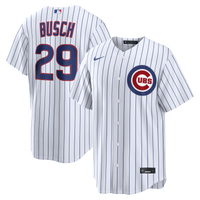 Chicago Cubs Michael Busch White jersey – view 1