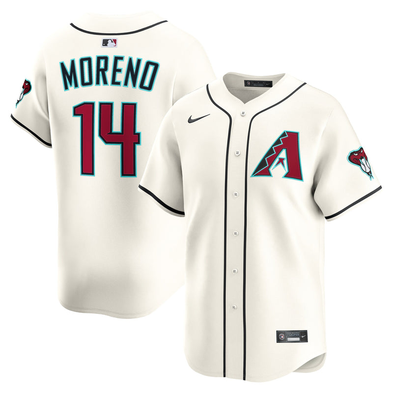 Arizona Diamondbacks Gabriel Moreno Cream jersey – view 1