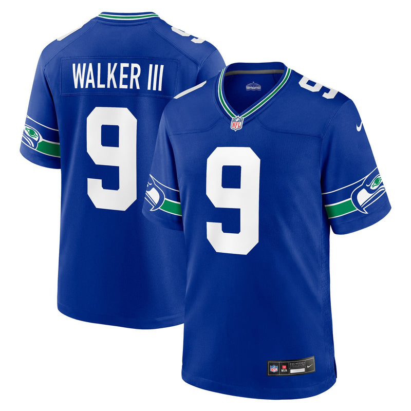 Seattle Seahawks Kenneth Walker III Royal jersey – view 1