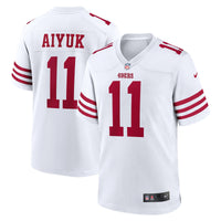 San Francisco 49ers Brandon Aiyuk White jersey – view 2