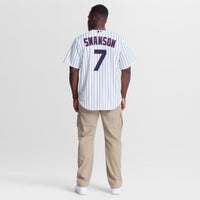 Chicago Cubs Dansby Swanson White jersey – view 6