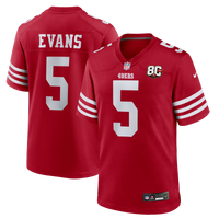 San Francisco 49ers Mike Evans Scarlet jersey – view 1